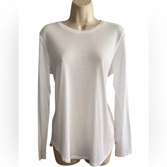 Vince White Little Boy Long Sleeve Crew Neck Top Size L – Pima Cotton Modal - Picture 2 of 9